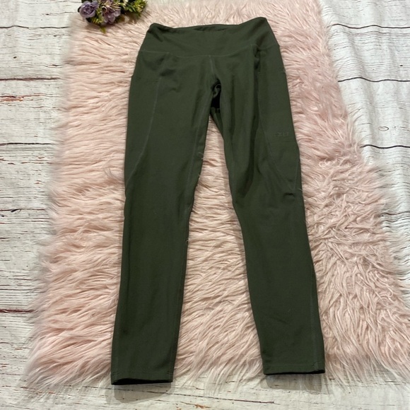 BYLT Premium Basics Essential Leggings in Dark Olive sz S - Picture 2 of 10